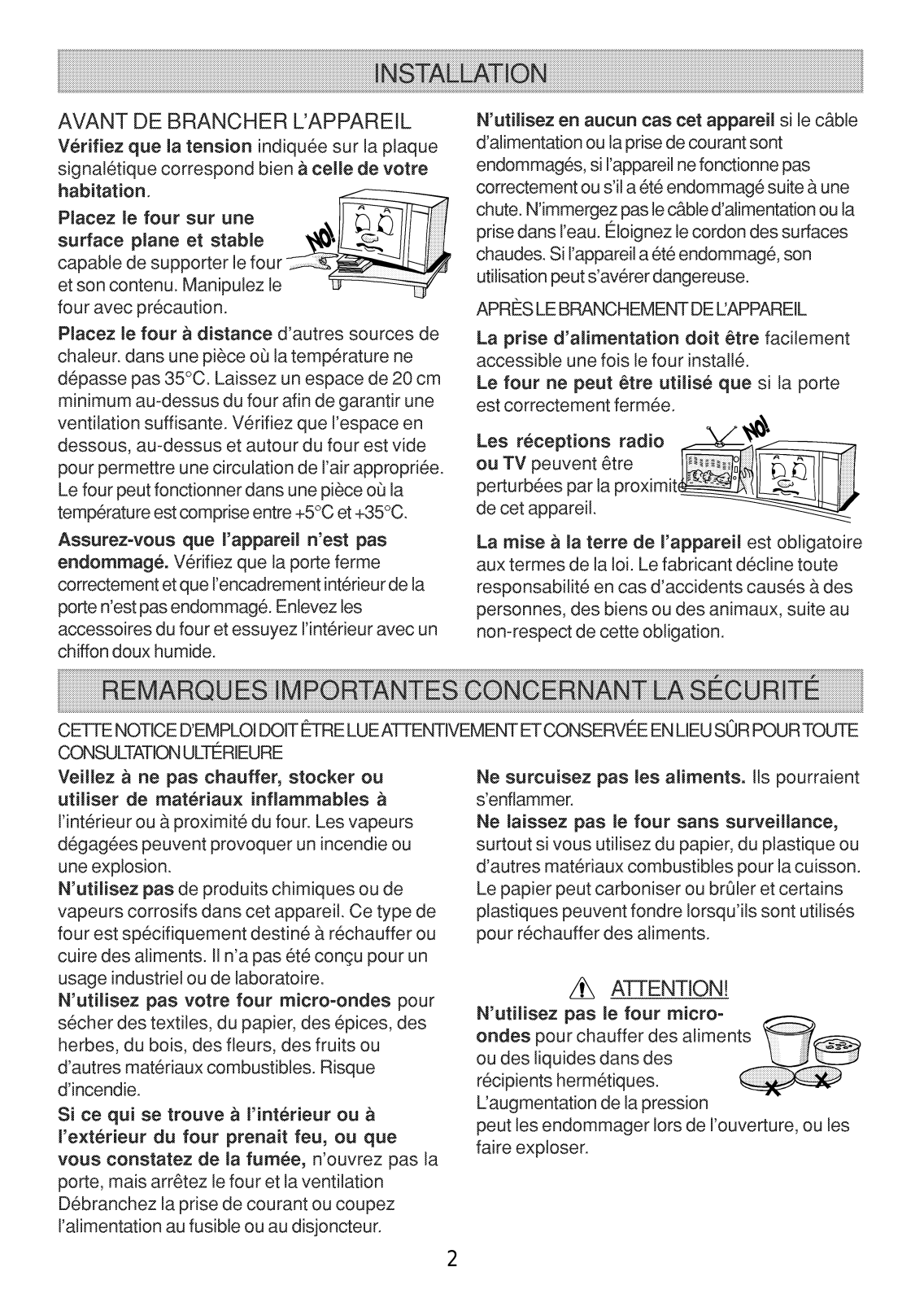 WHIRLPOOL AT 317WH User Manual