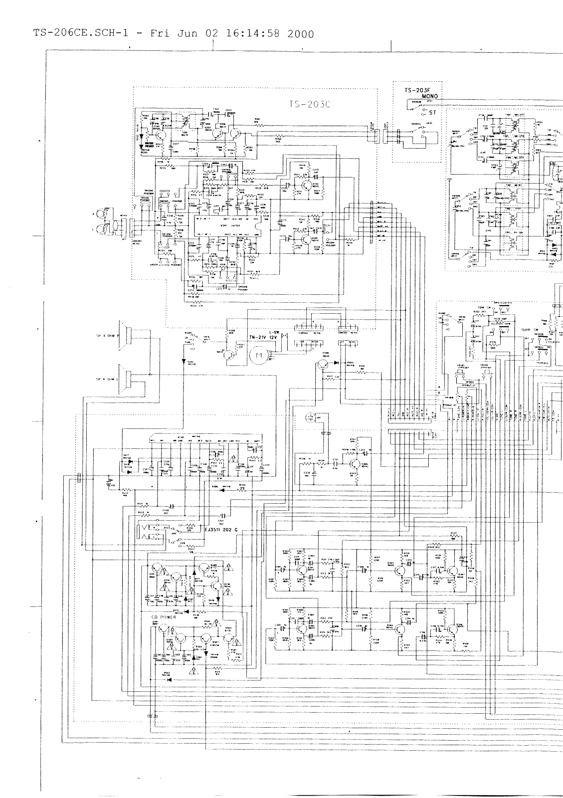 Vitek TS-206CE Schematic