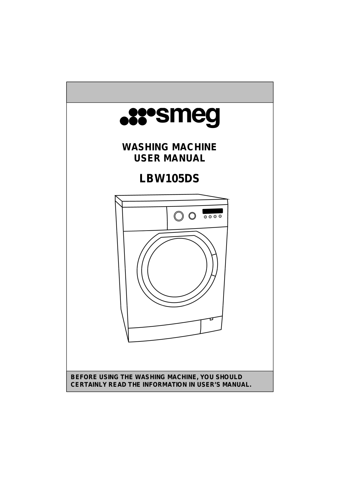 Smeg LBW105DS User Manual