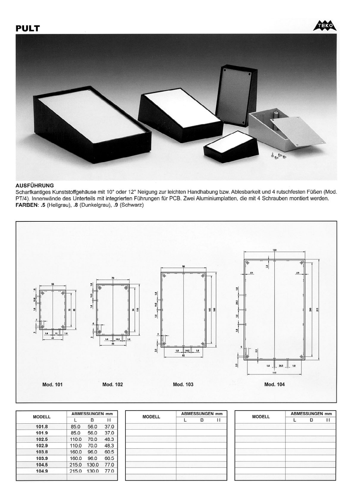 TEKO 102 Datasheet - ManualMachine.com