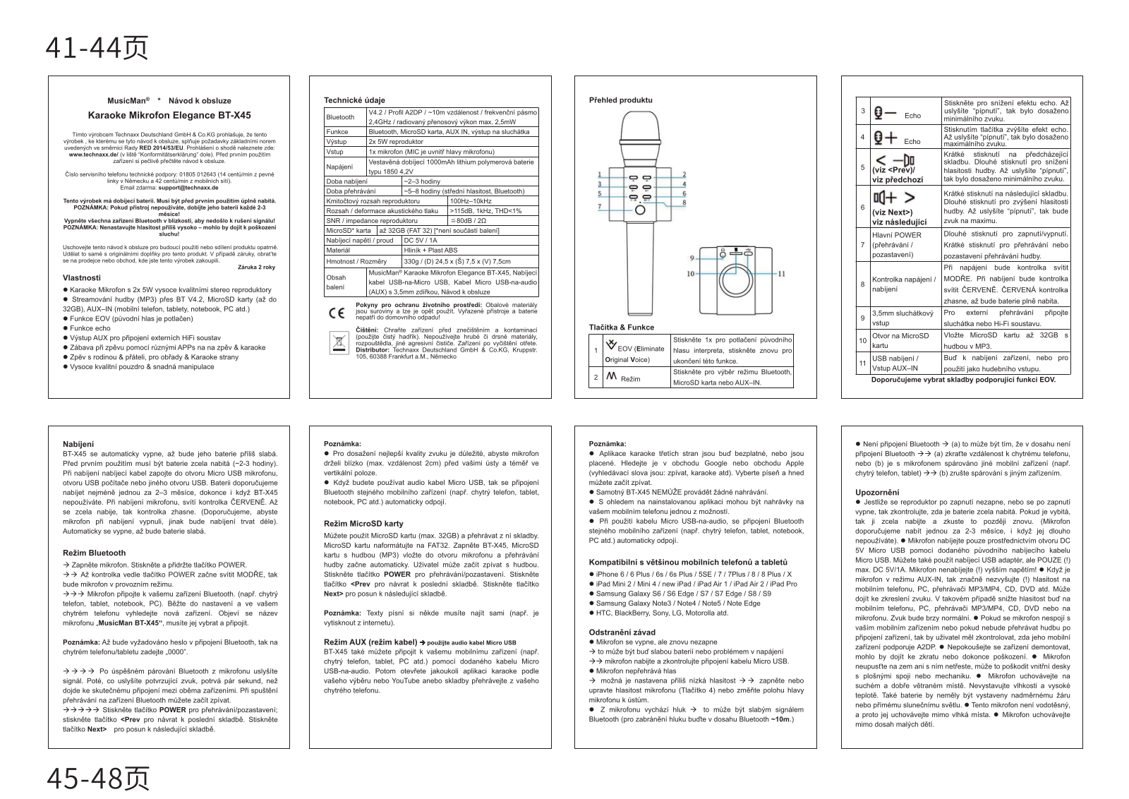 Technaxx Deutschland and KG BT-X45 User Manual