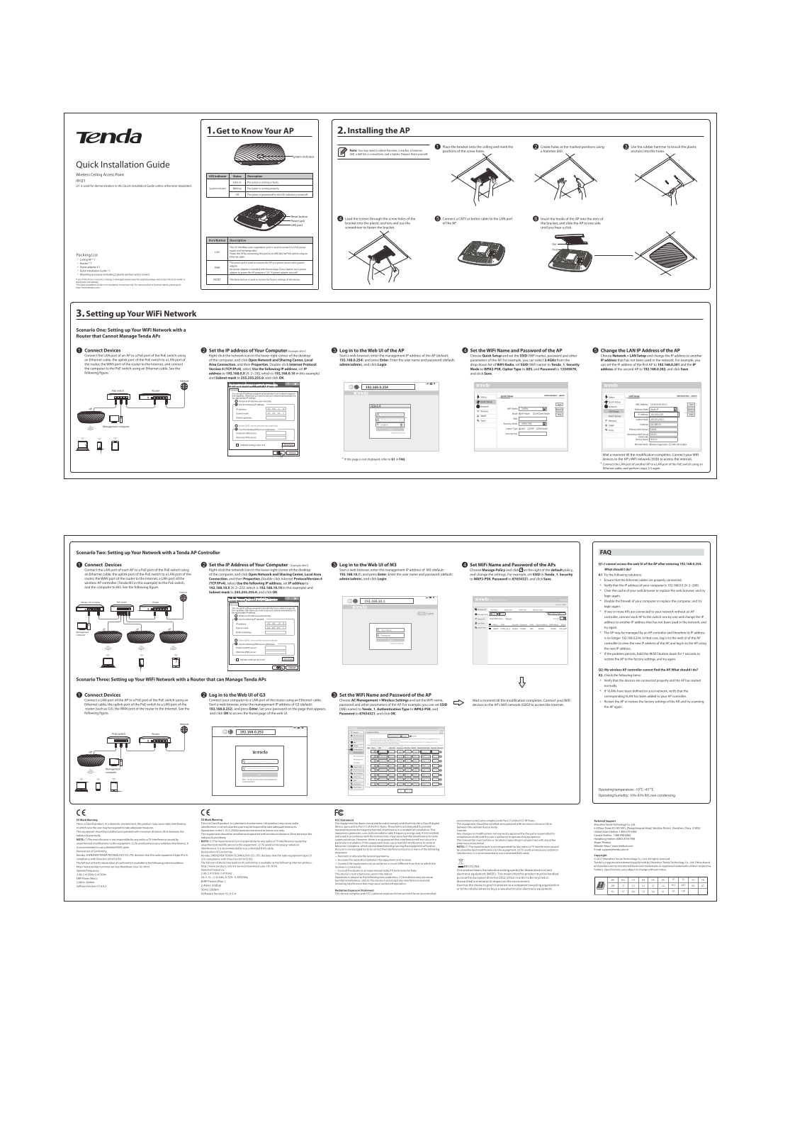 TENDA TECHNOLOGY I21, I9 Users Manual