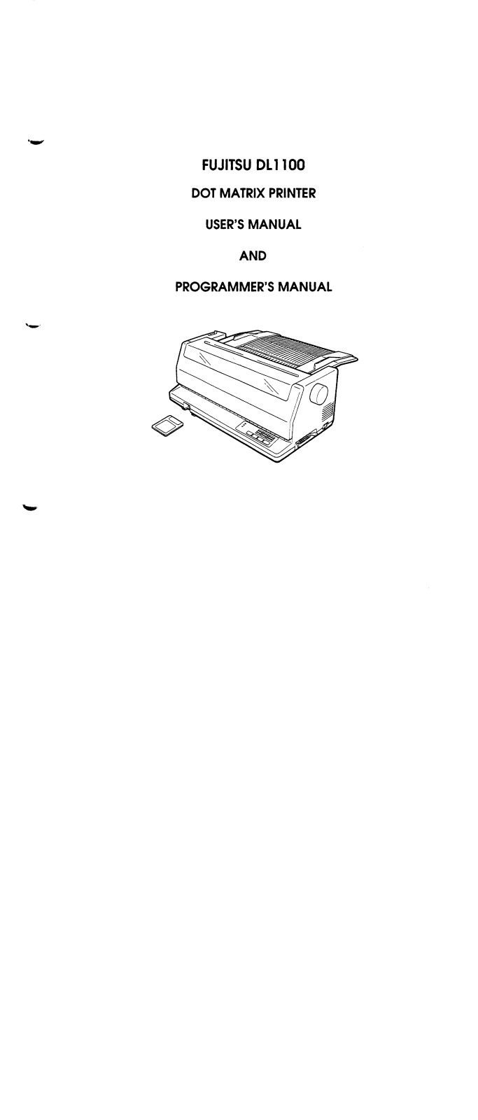 Fujitsu DL1100 User Manual