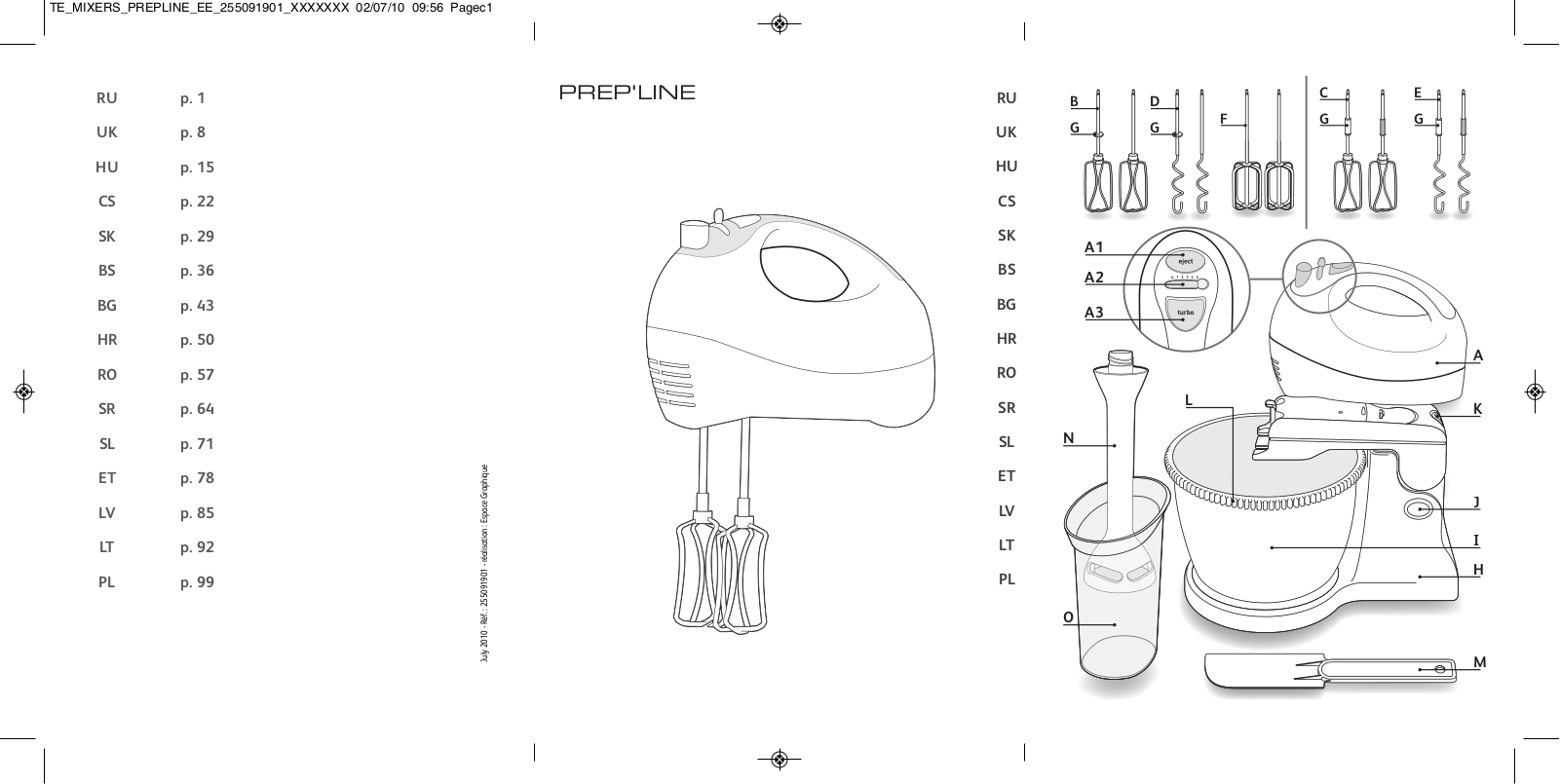 Tefal PREPLINE HT411138 User Manual