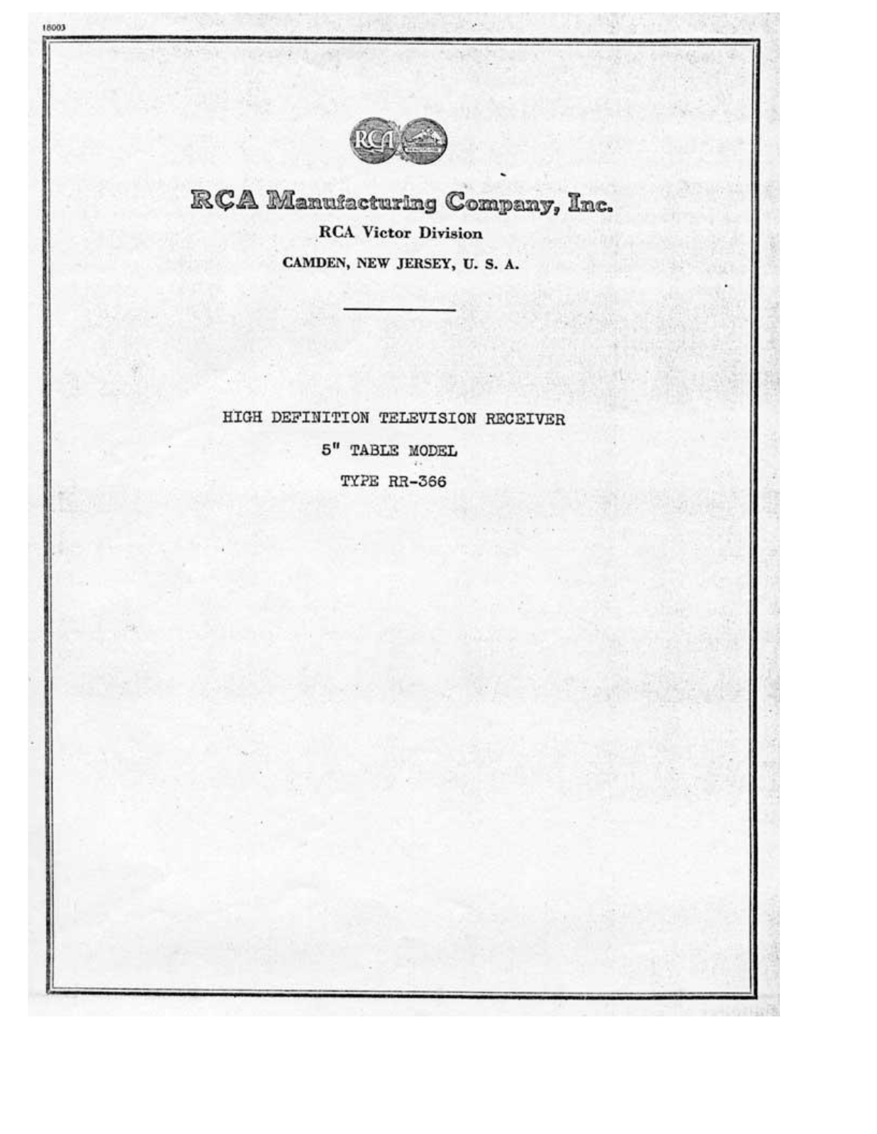 RCA rr366 schematic