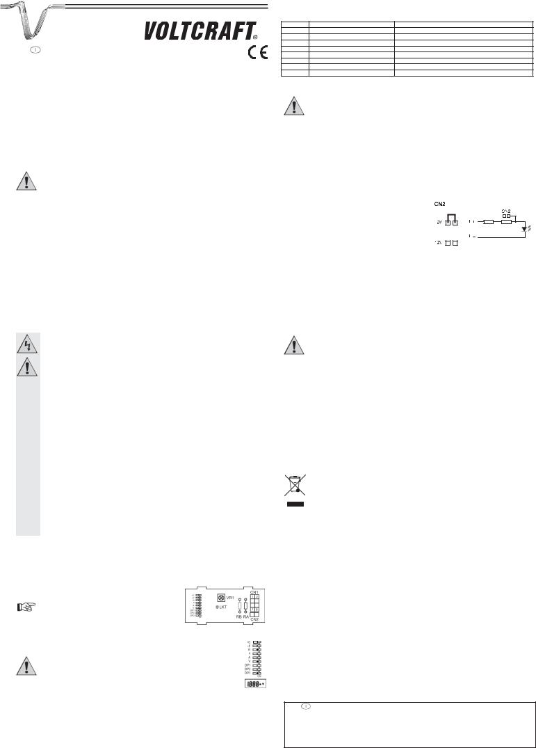 VOLTCRAFT DVM-330, DVM-230, DVM 230B, DVM 230GN, DVM 230RN User guide