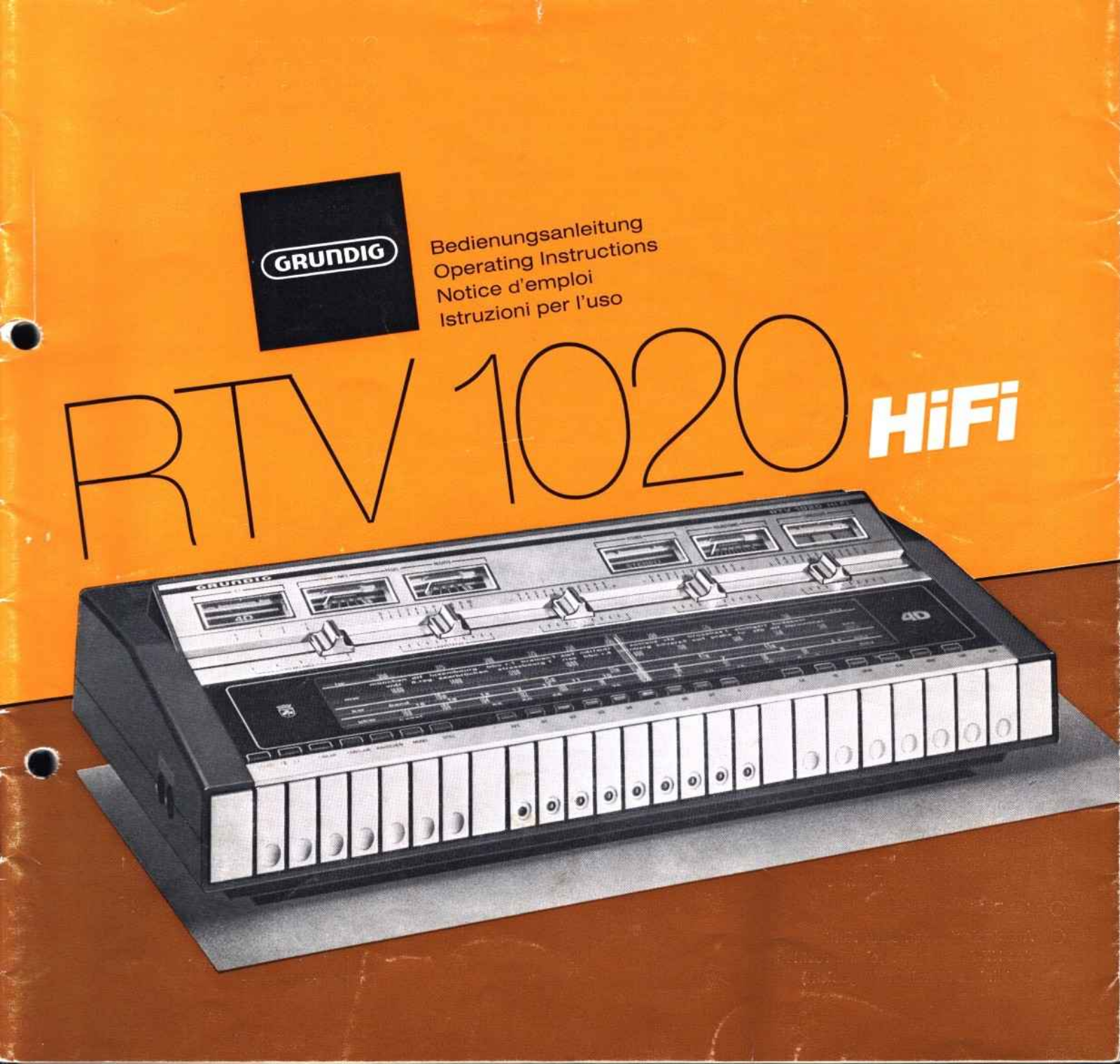 Grundig RTV-1020 Owners Manual