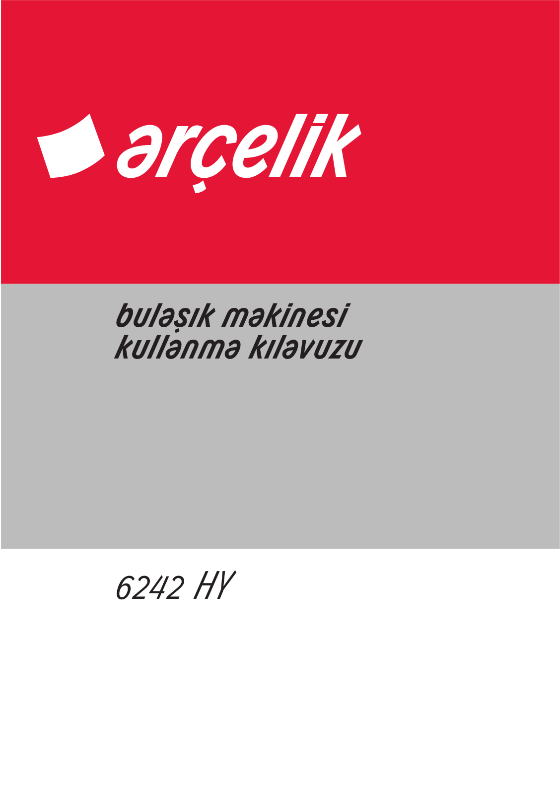 Arçelik 6242 HY User manual