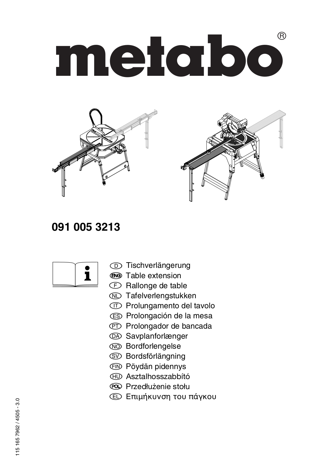 Metabo 091 005 3213 User guide - ManualMachine.com