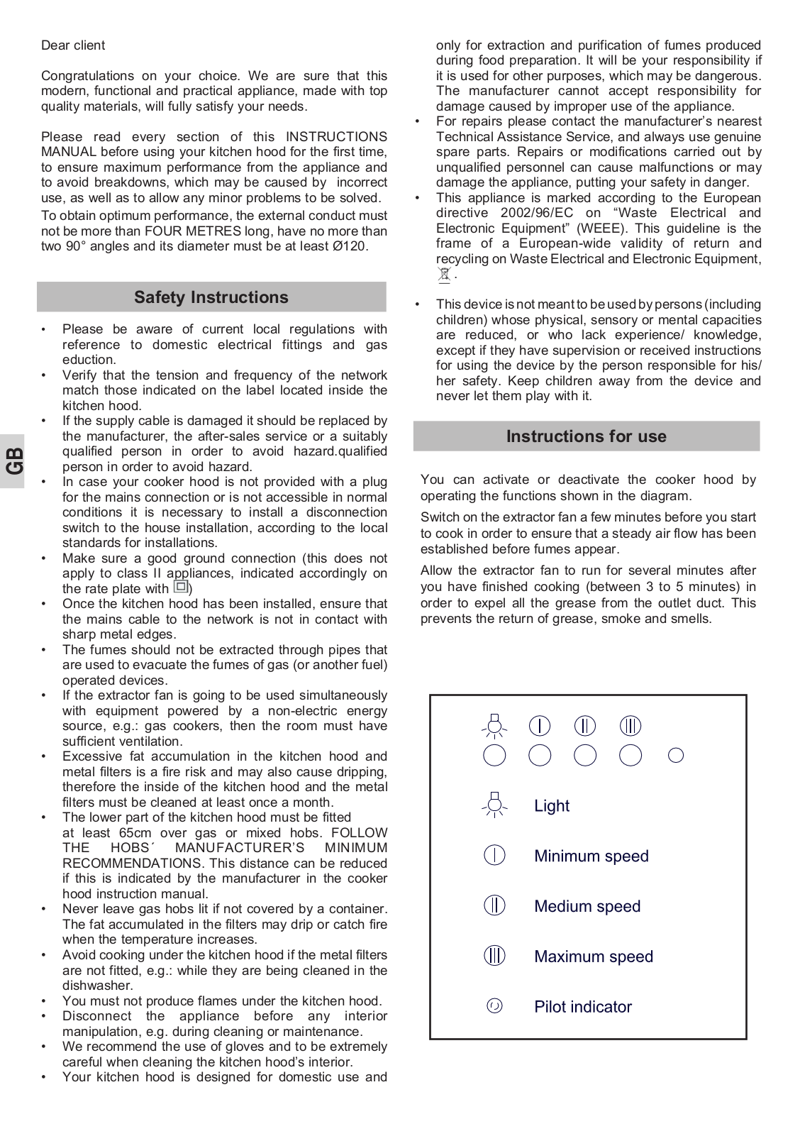 Smeg KSE61X-1, KSE71X-1, KSE91X-1 Instructions Manual