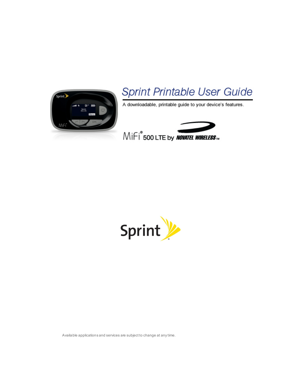 Inseego MiFi 500 LTE User Manual