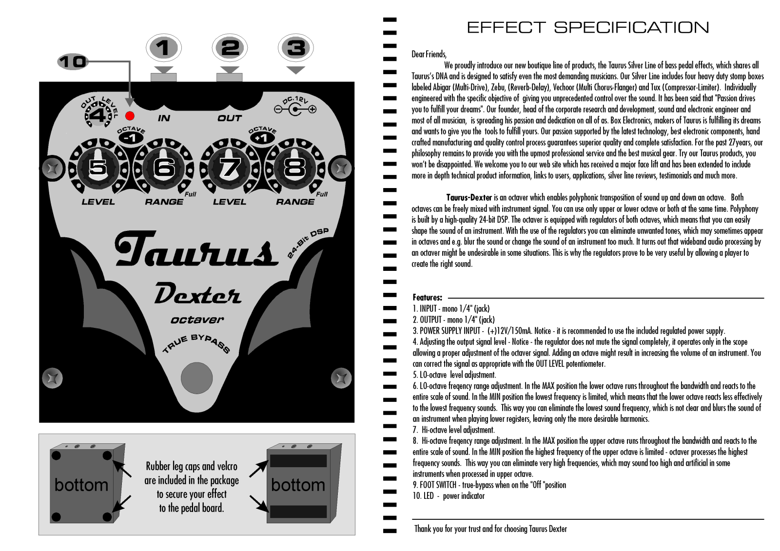 Taurus Dexter SL User Manual