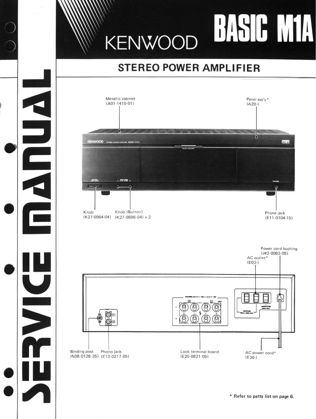 Kenwood Basic M-1-A Service manual