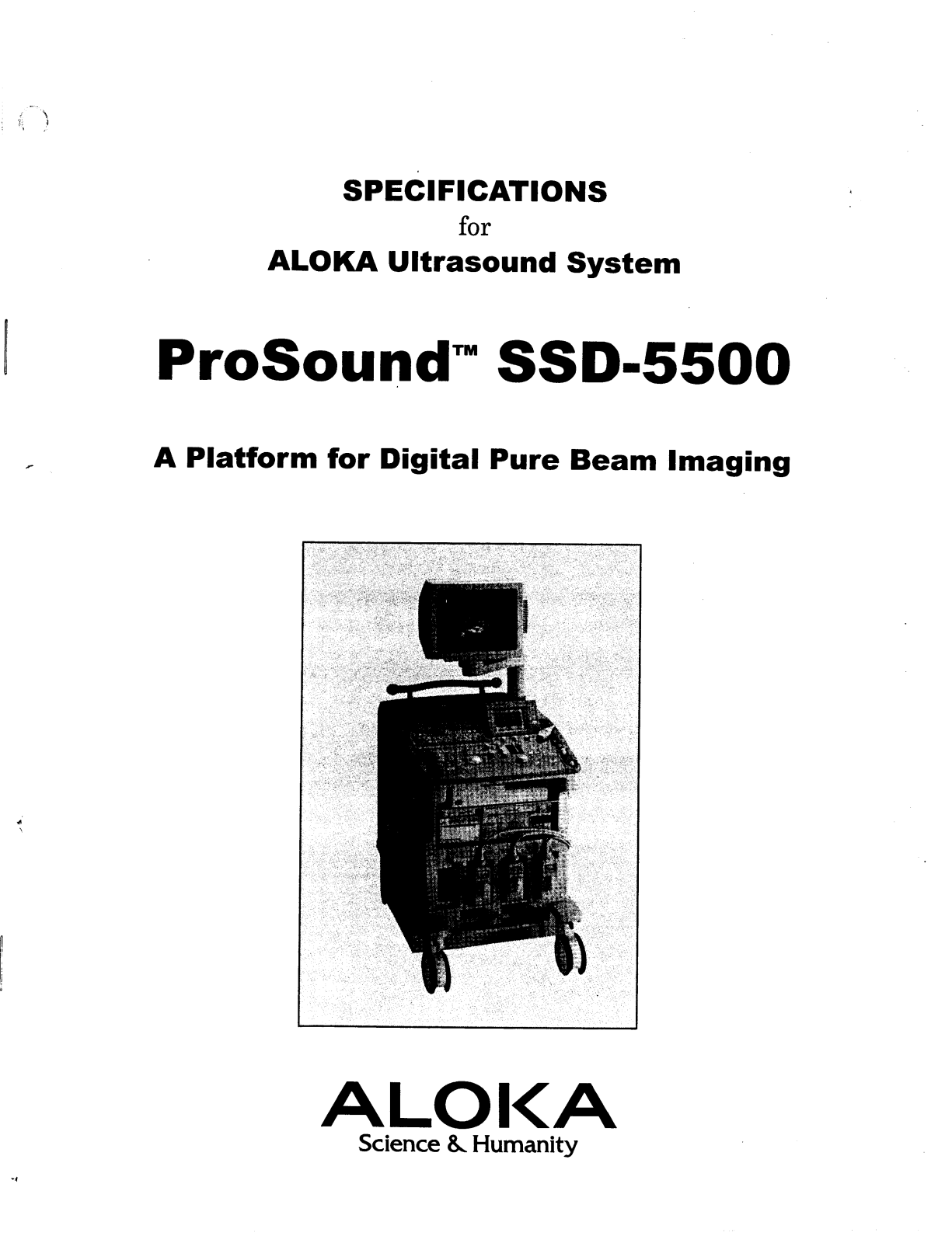 Aloka SSD-5500 Service manual