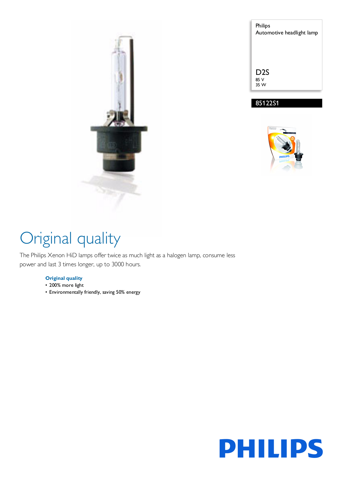 Philips 85122S1 leaflet - ManualMachine.com