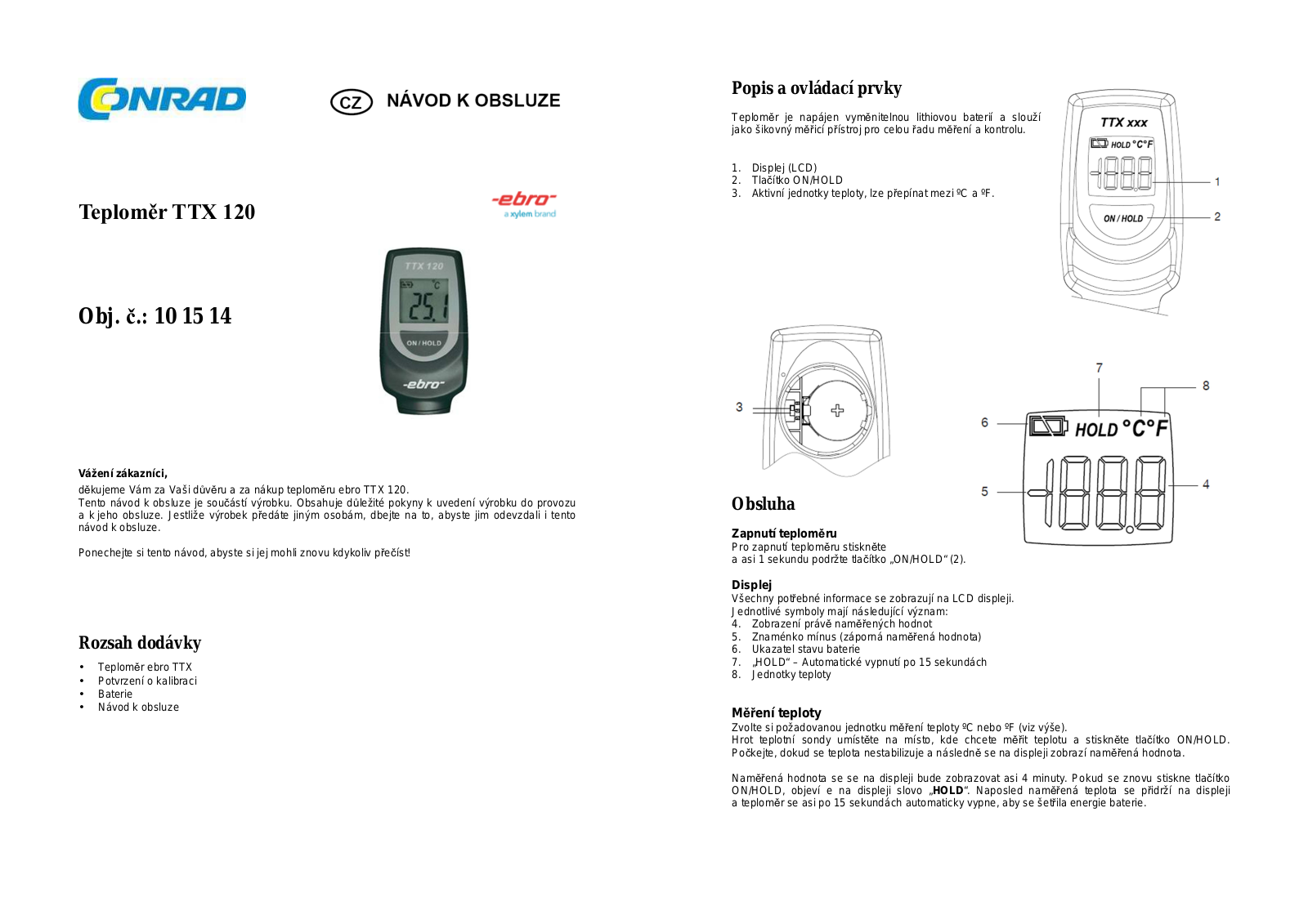 ebro TTX 120 User guide