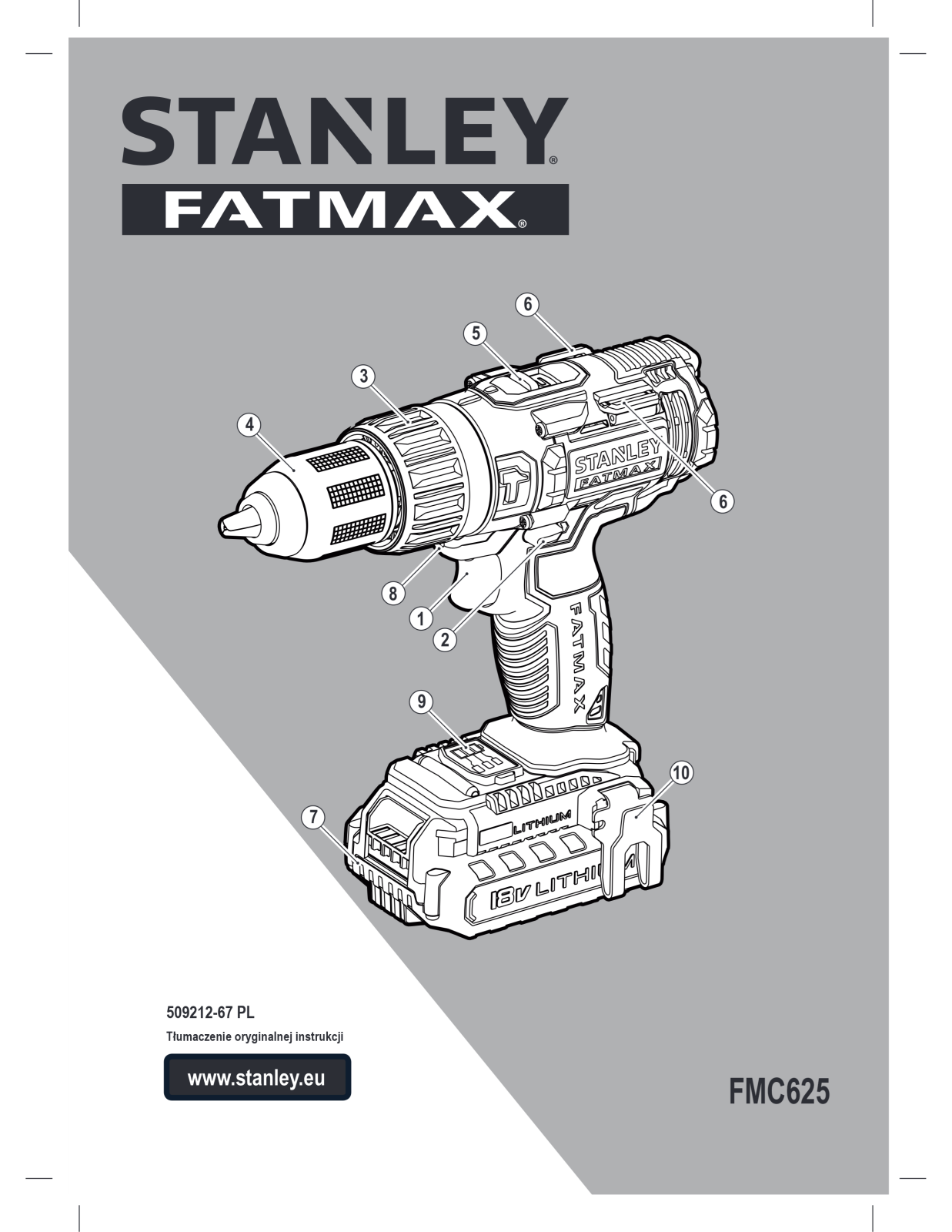 STANLEY FMCK625D2SA User guide