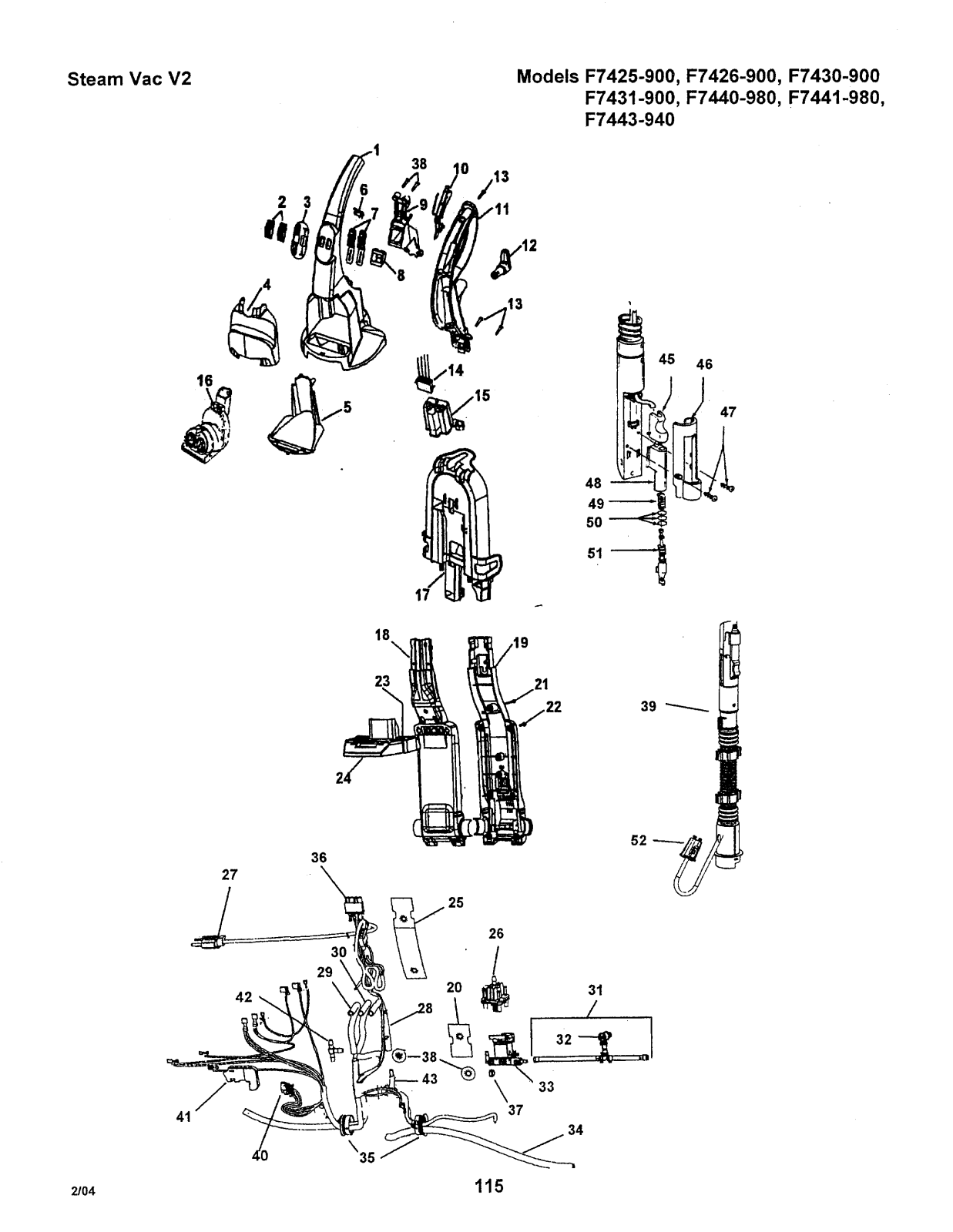 Hoover F7443-940, F7440-980, F7441-980, F7430-900, F7431-900 Owner's Manual