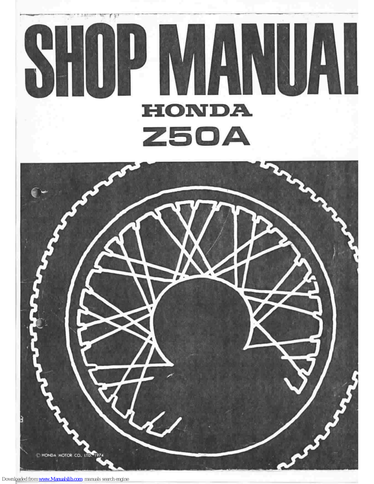 Honda z50a Shop Manual