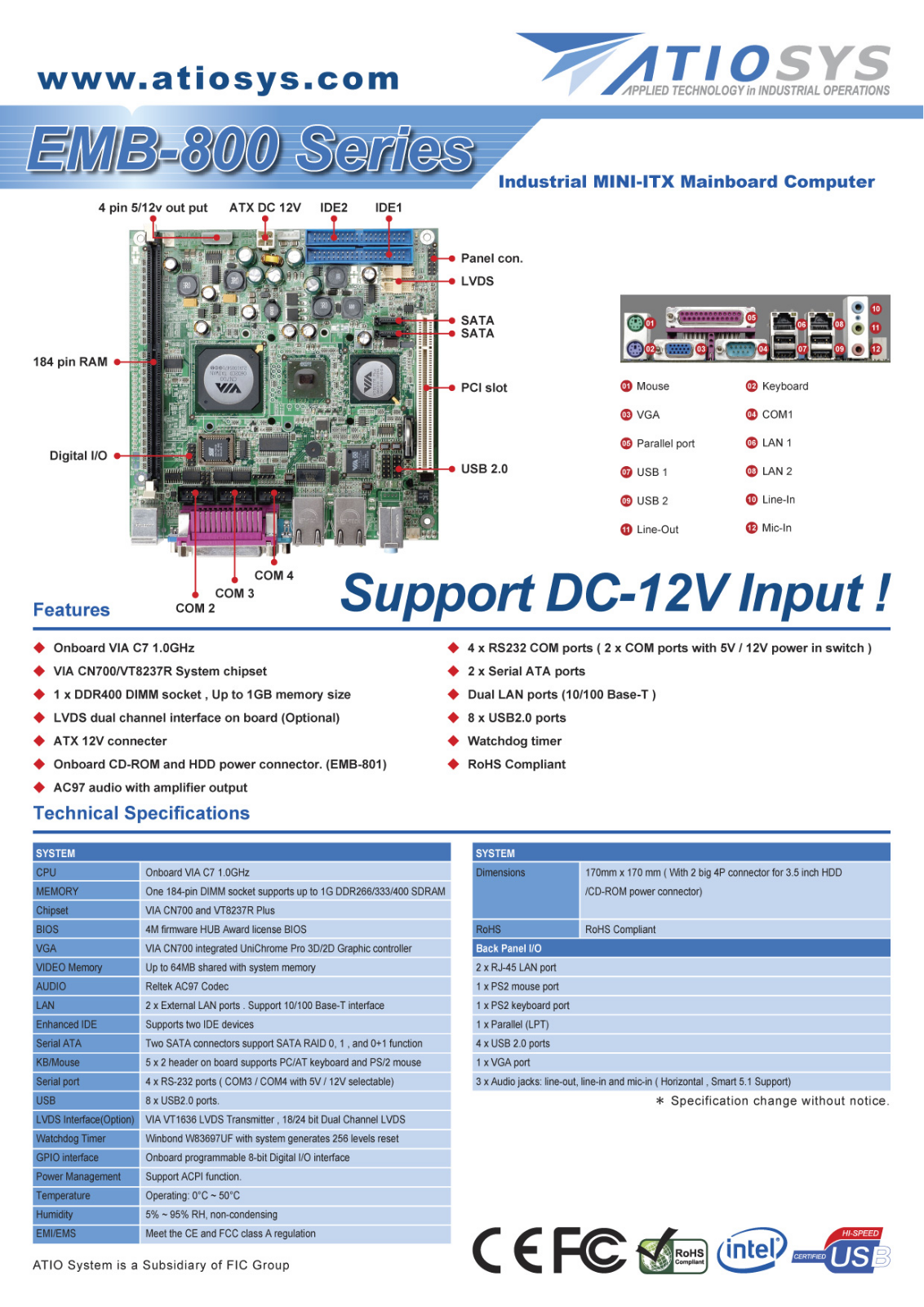 Fic EMB-800 User Manual