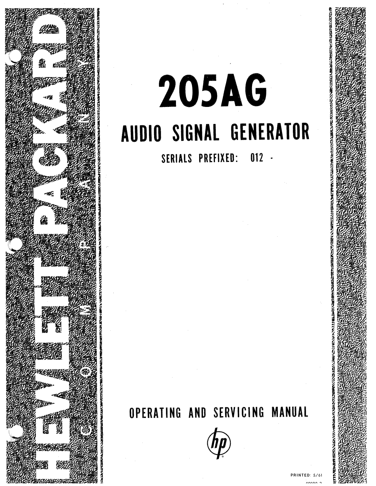 Hewlett-Packard 205AG User Manual