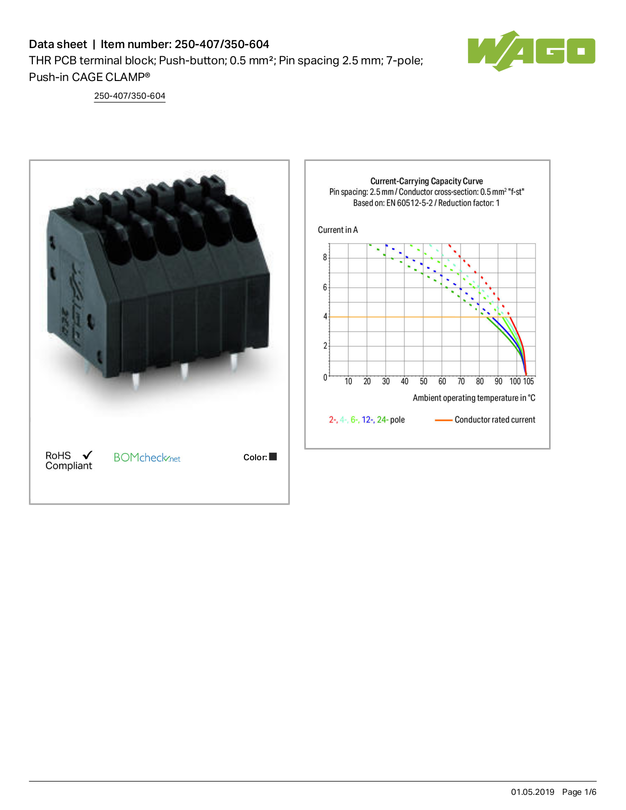 Wago 250-407/350-604 Data Sheet