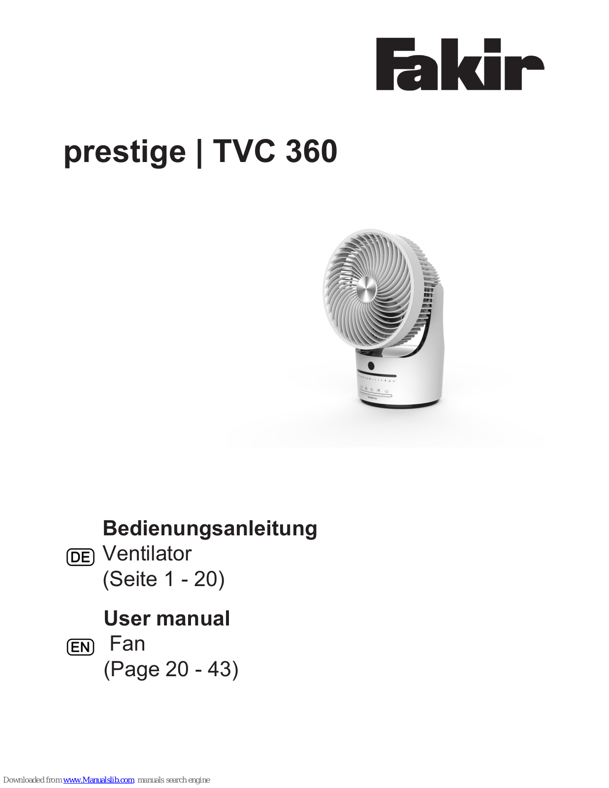 Fakir prestige TVC 30 User Manual