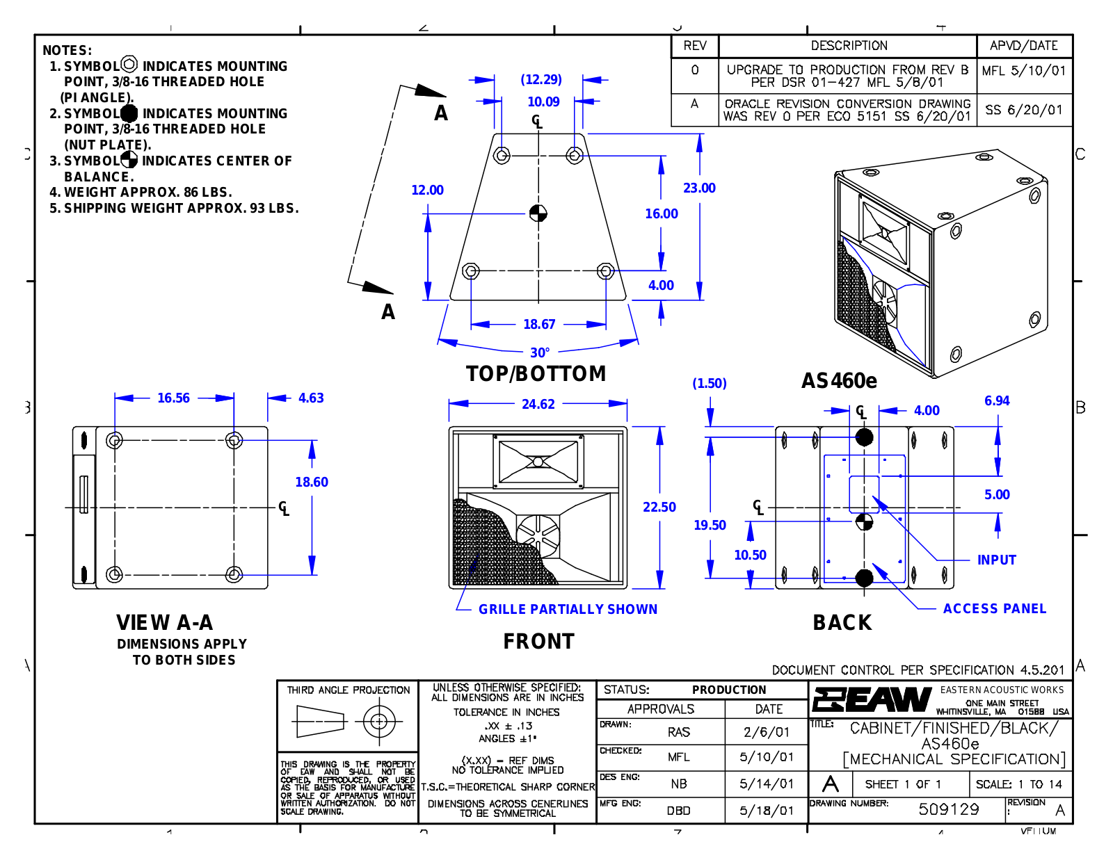 Panasonic AS460e Service Manual