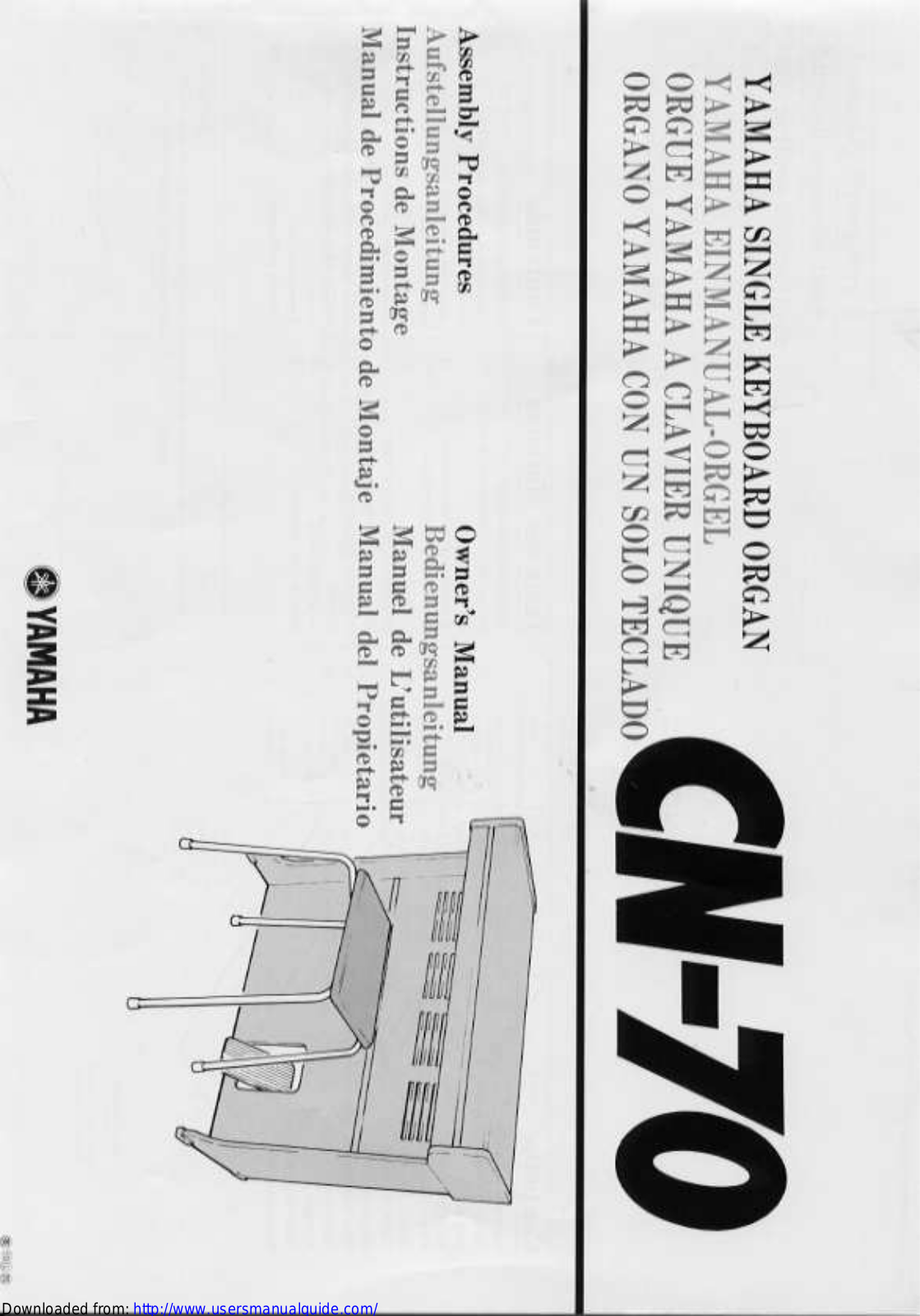 Yamaha Audio CN-70 User Manual