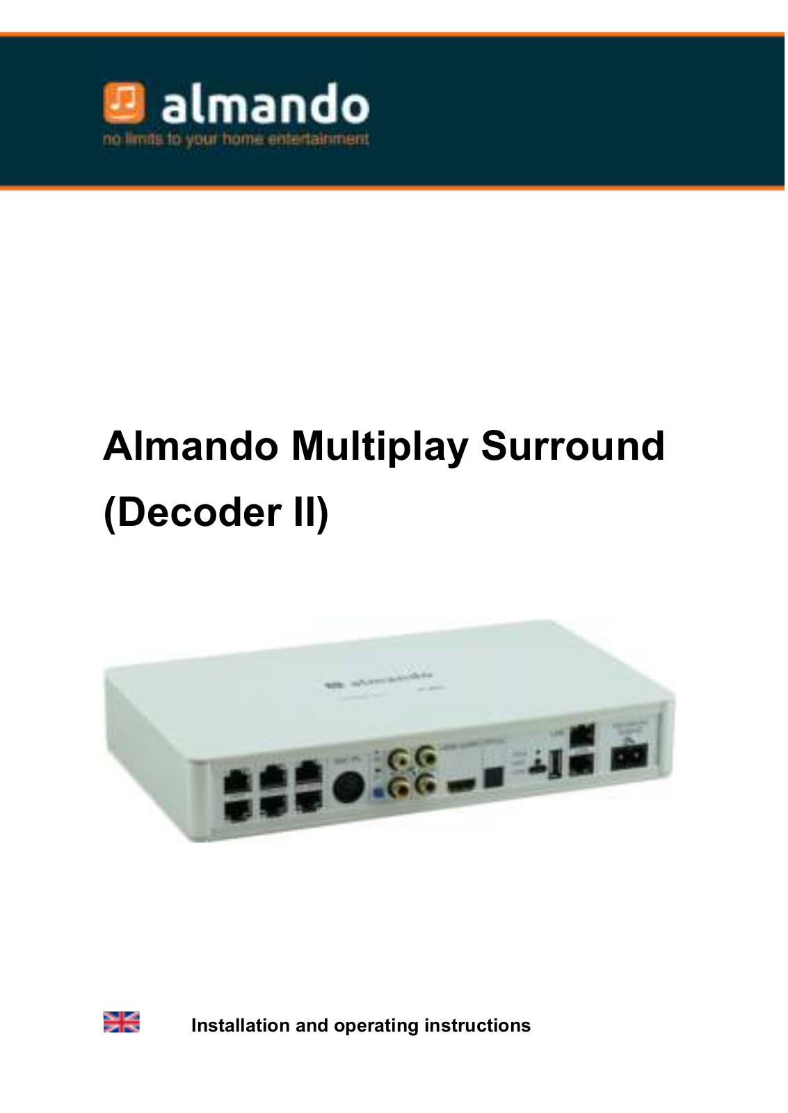 Almando Multiplay Surround Operating Instruction