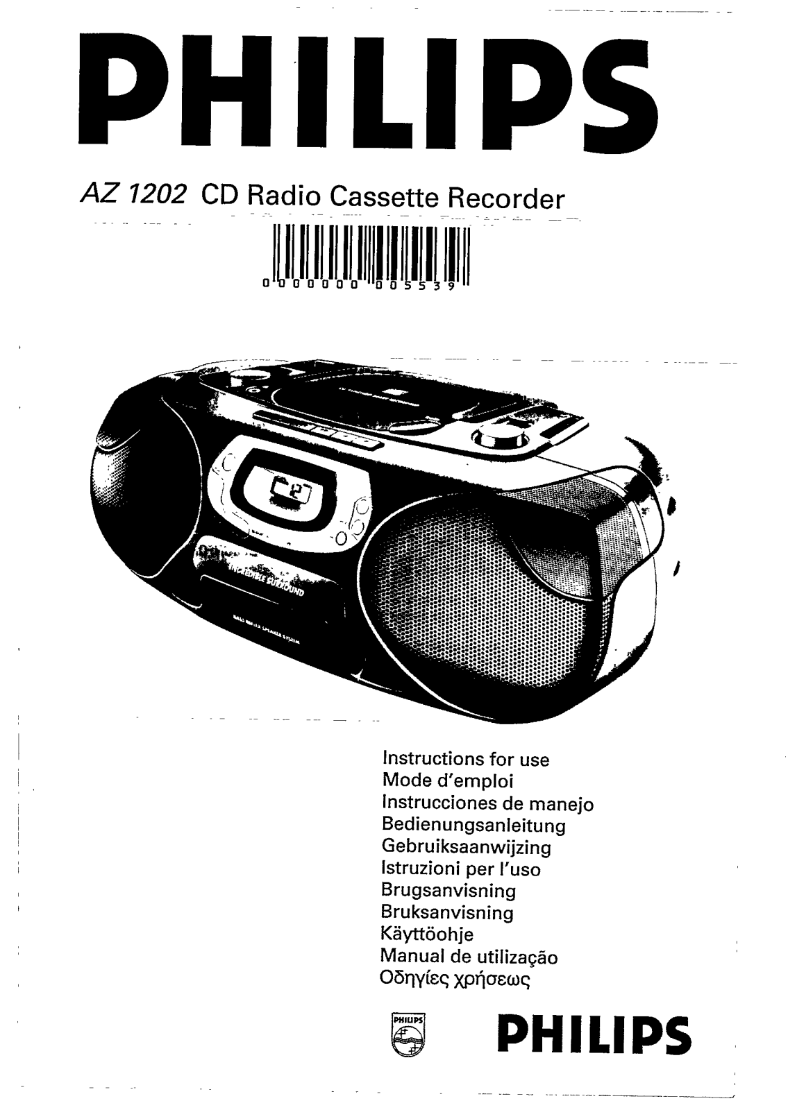 Philips AZ1202 User Manual