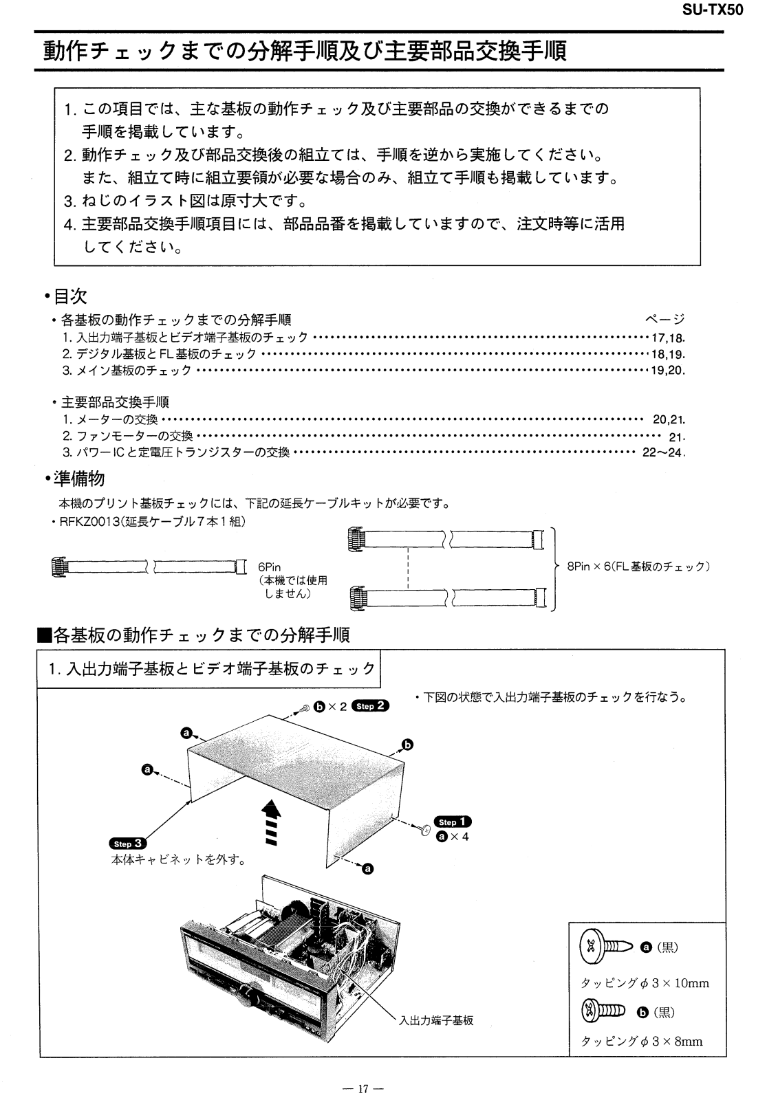 Technics SUTX-50 Service manual