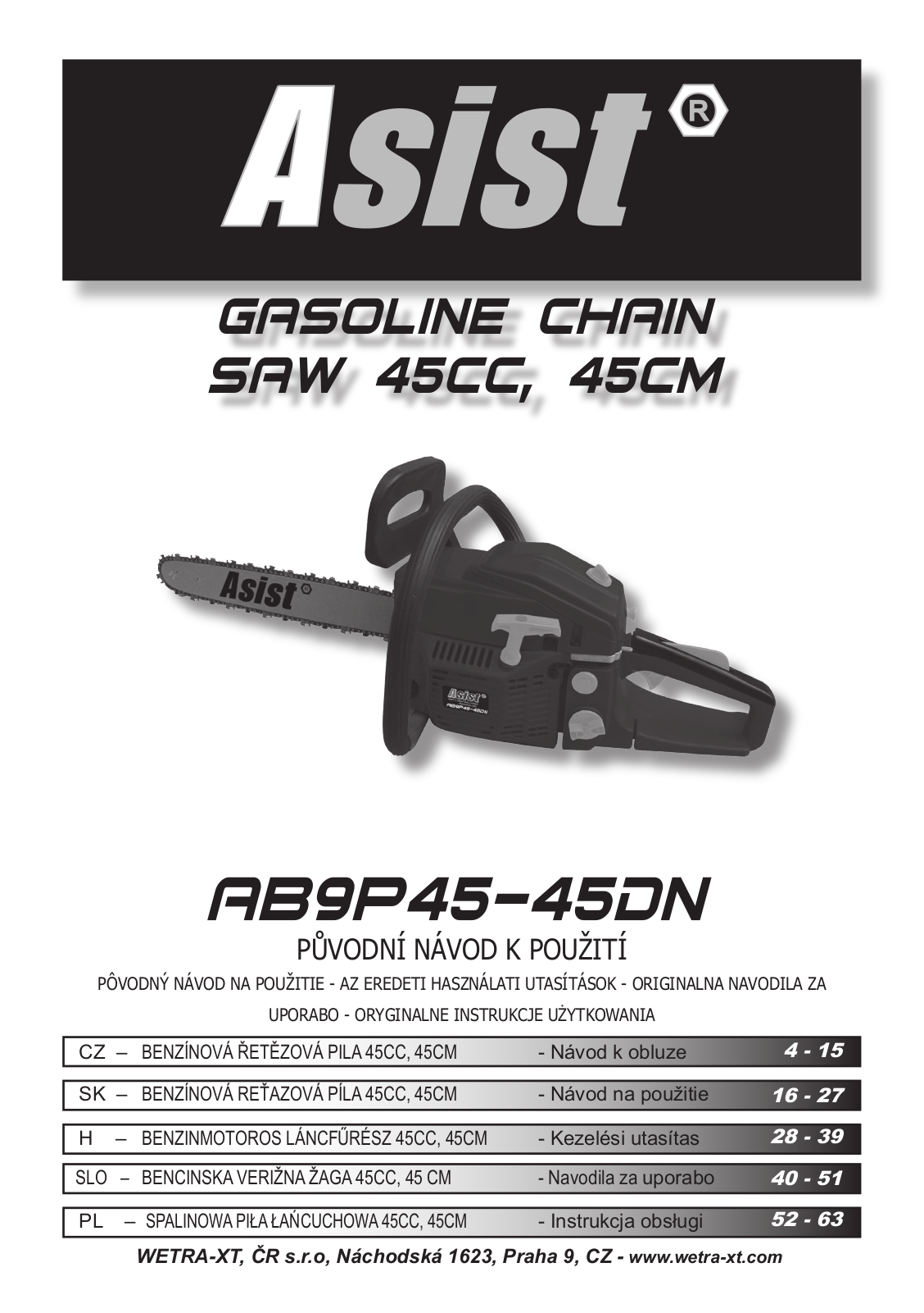 Asist AB9P4545DN User Manual