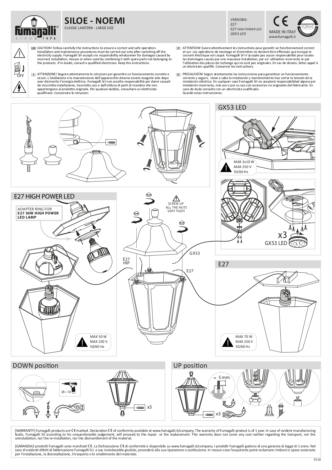 Fumagalli SILOE Installation Instructions - ManualMachine.com