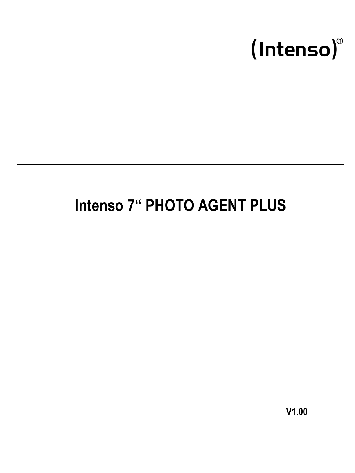 Intenso Photo Agent Plus User Manual