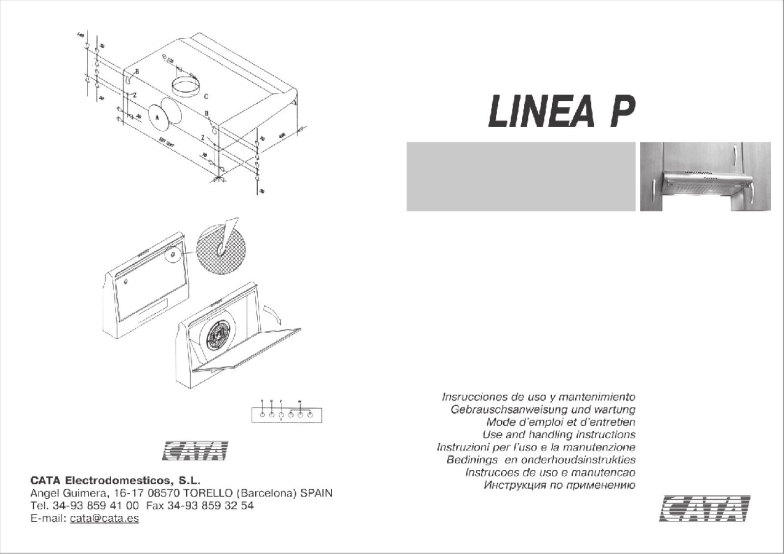 Cata P 3050 EWH User Manual