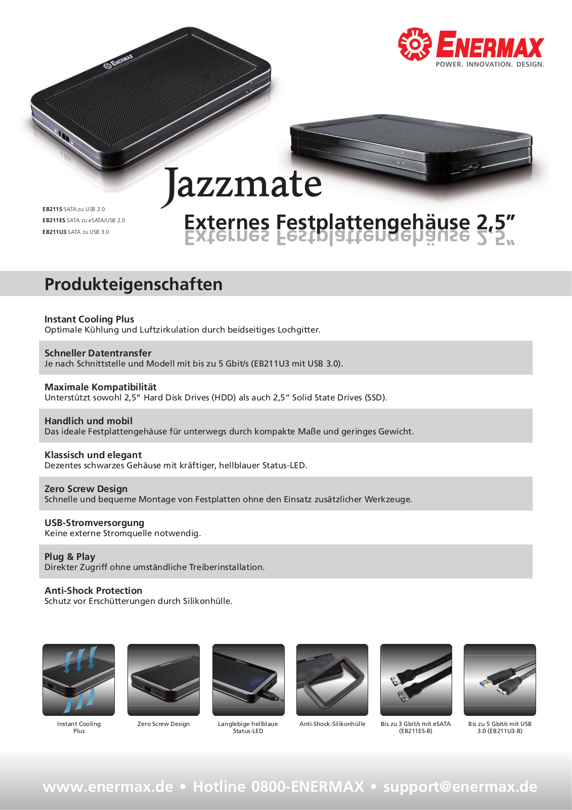 Enermax JAZZMATE DATASHEET