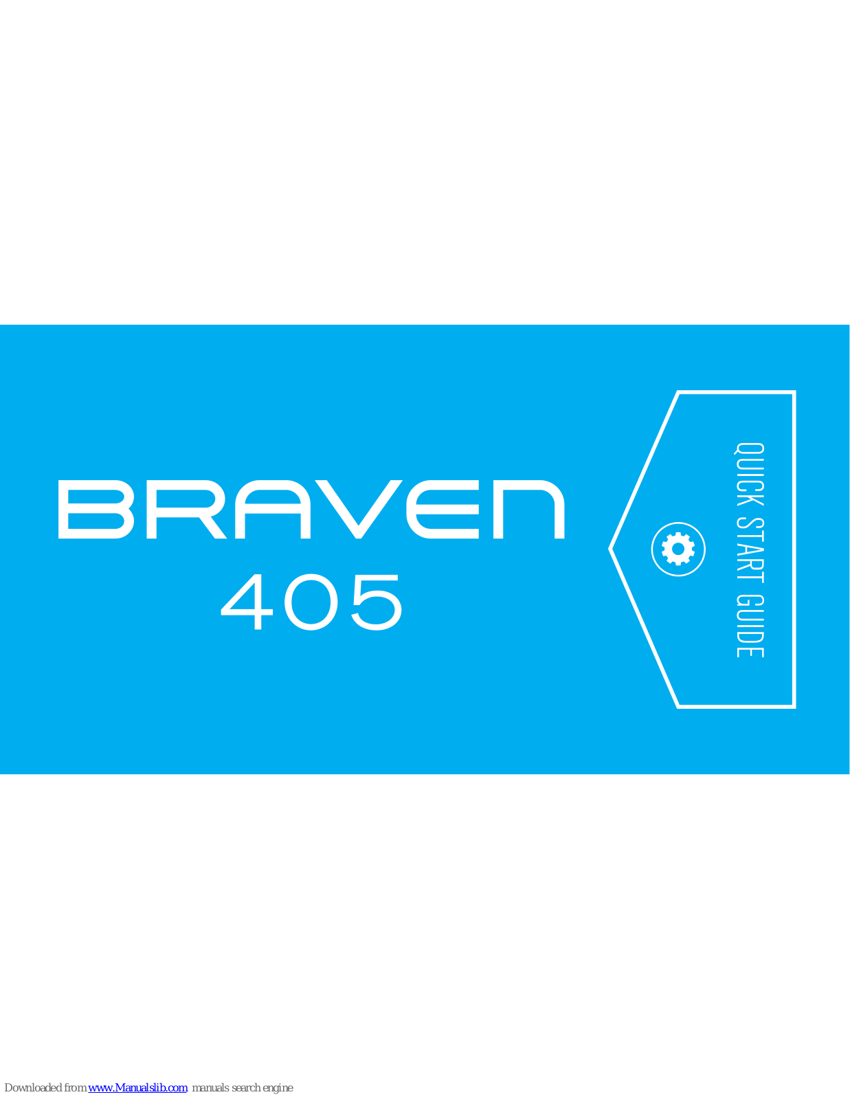 Braven 405 Quick Start Manual