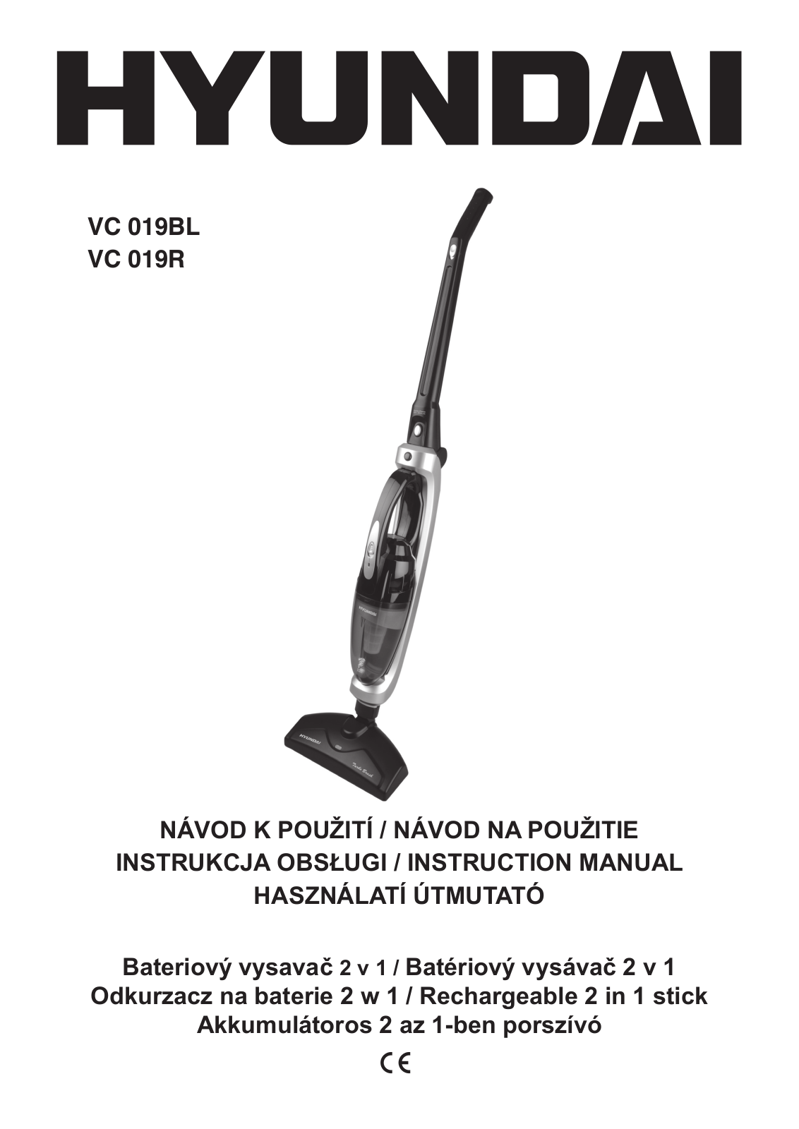 Hyundai VC 019 BL, VC 019 R User Manual