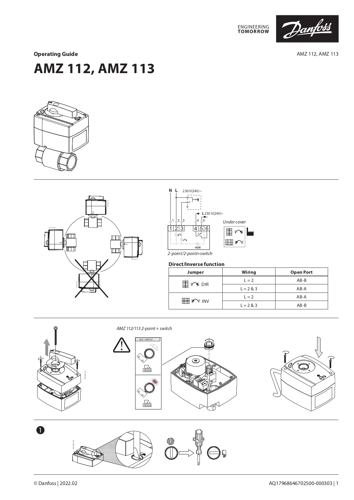 Danfoss AMZ 112, AMZ 113 Operating guide