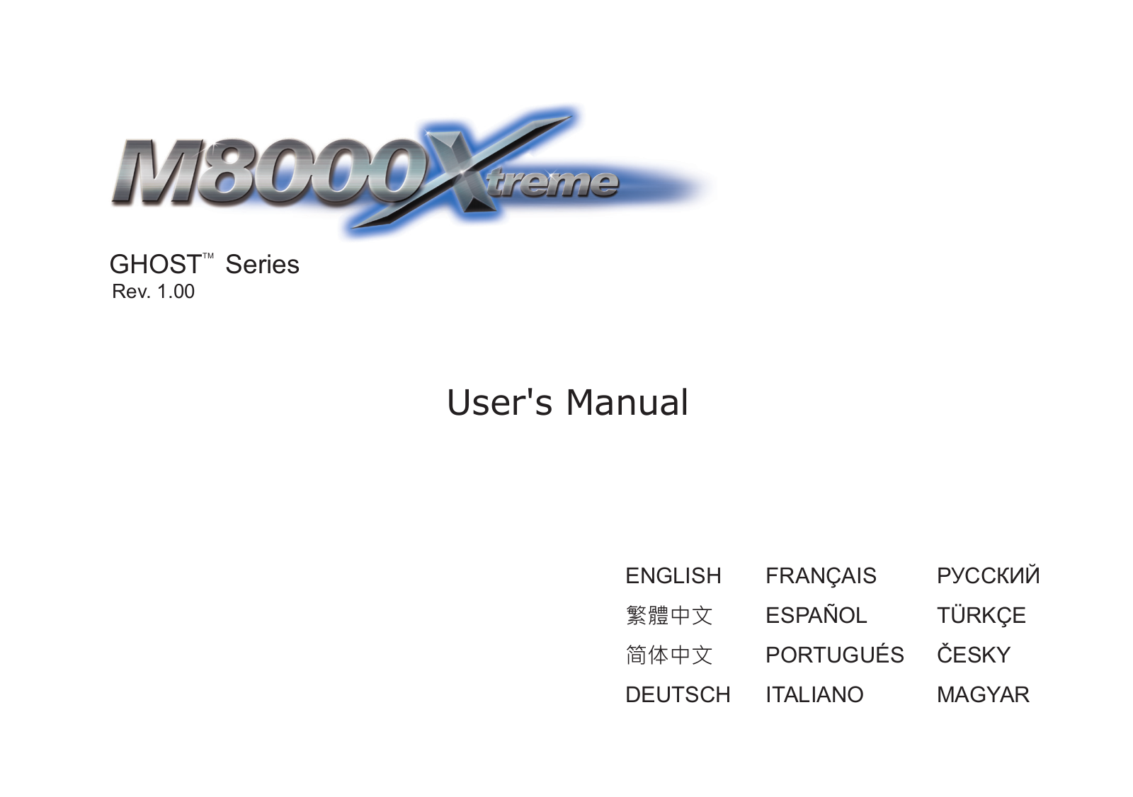 GIGABYTE M8000X Owner's Manual