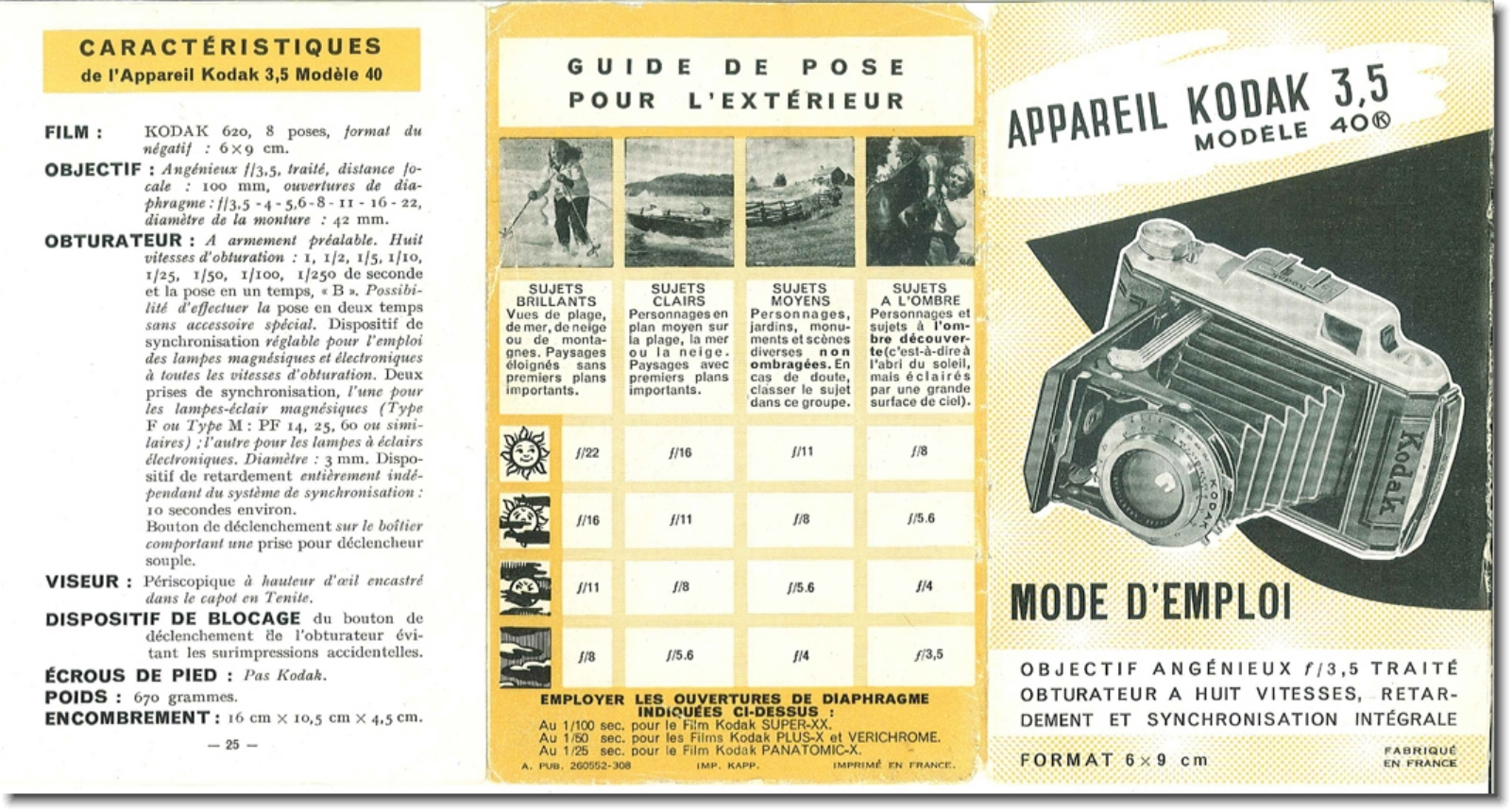 KODAK 40 Instruction Manual