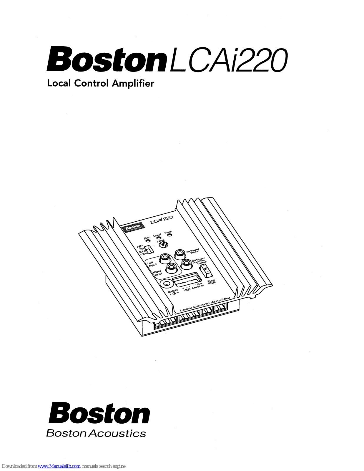 Boston LCAI220 User Manual