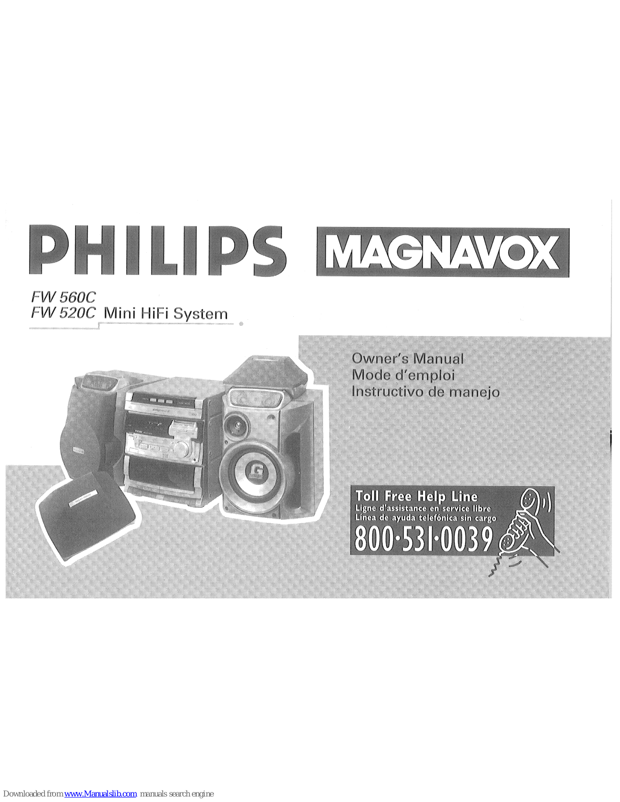 Magnavox FW 560C, FW 520C Owner's Manual