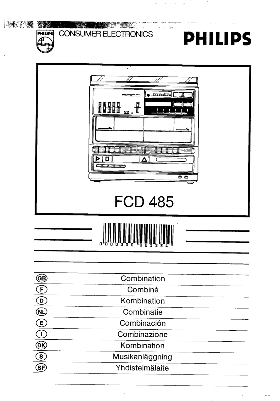 Philips FCD485 User Manual