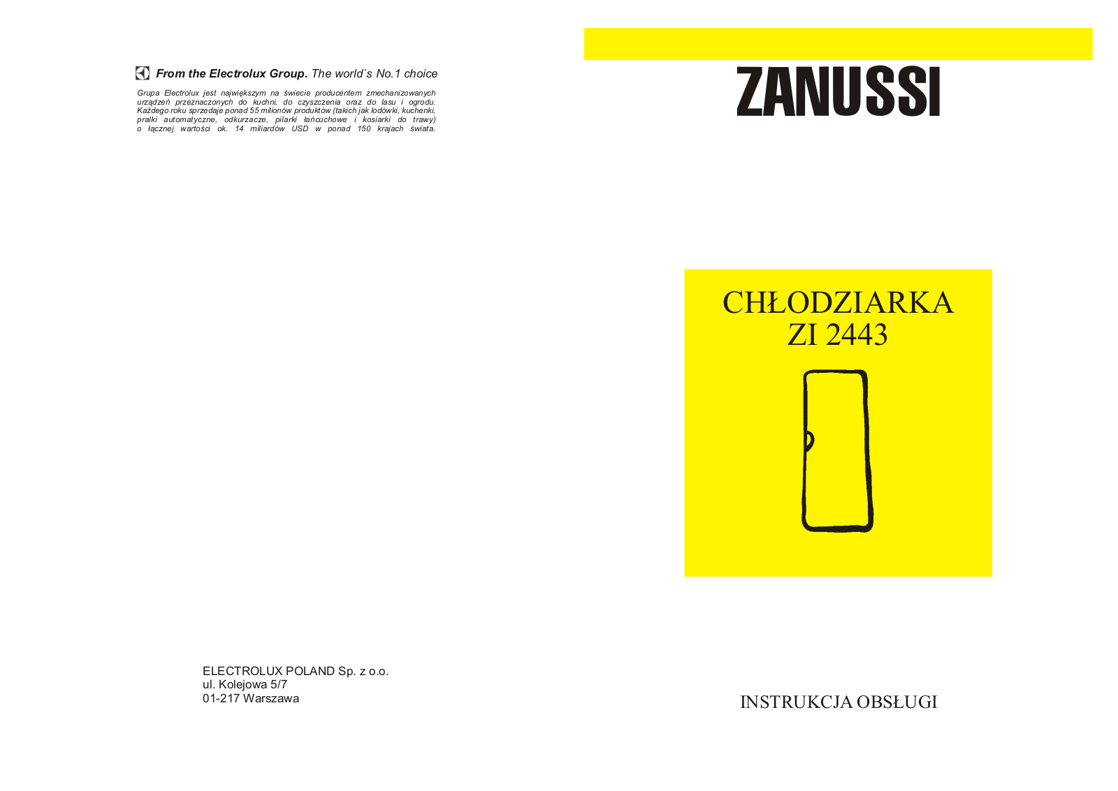 Zanussi ZI2443 User Manual