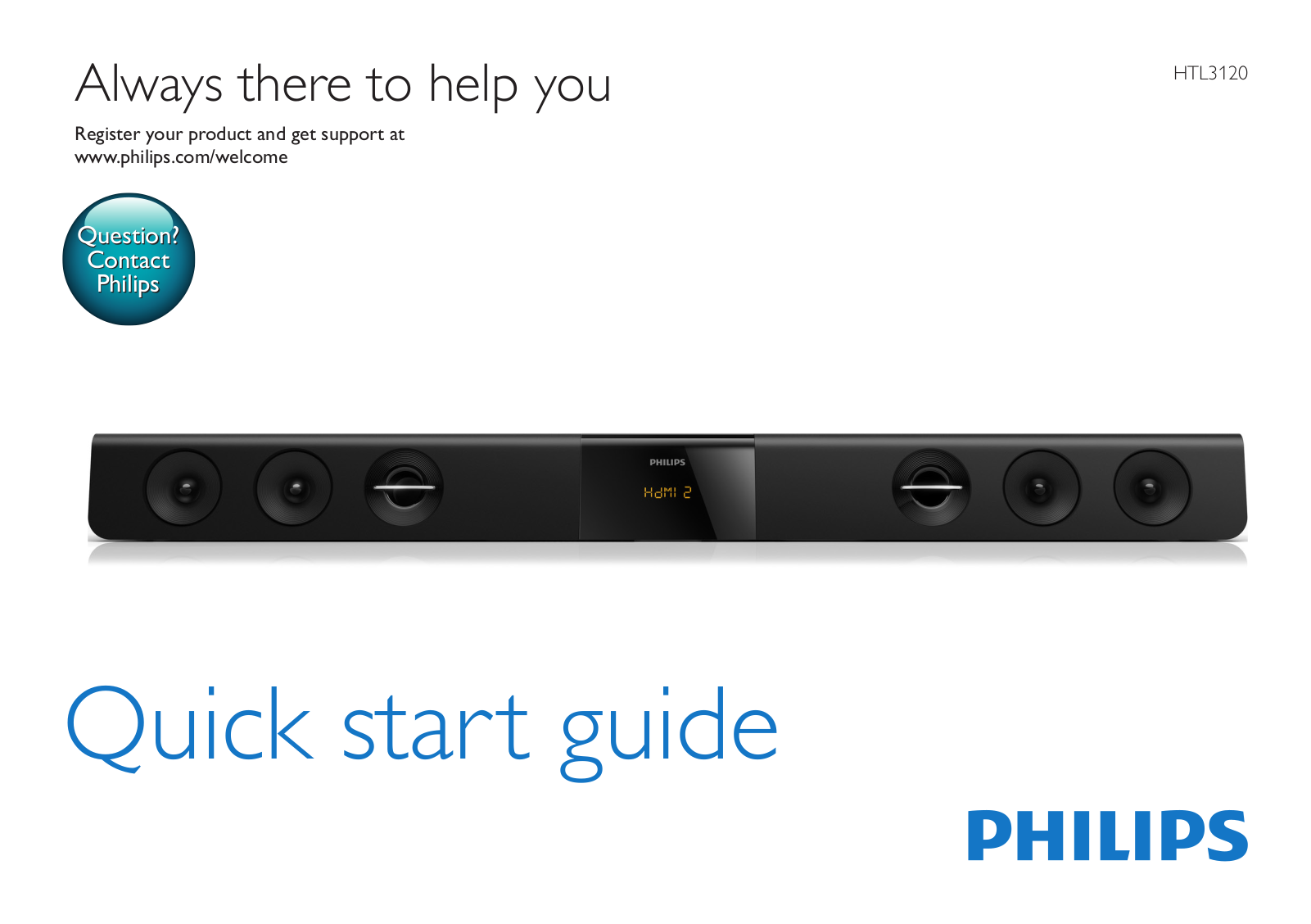 Philips HTL 3120 Quick start guide