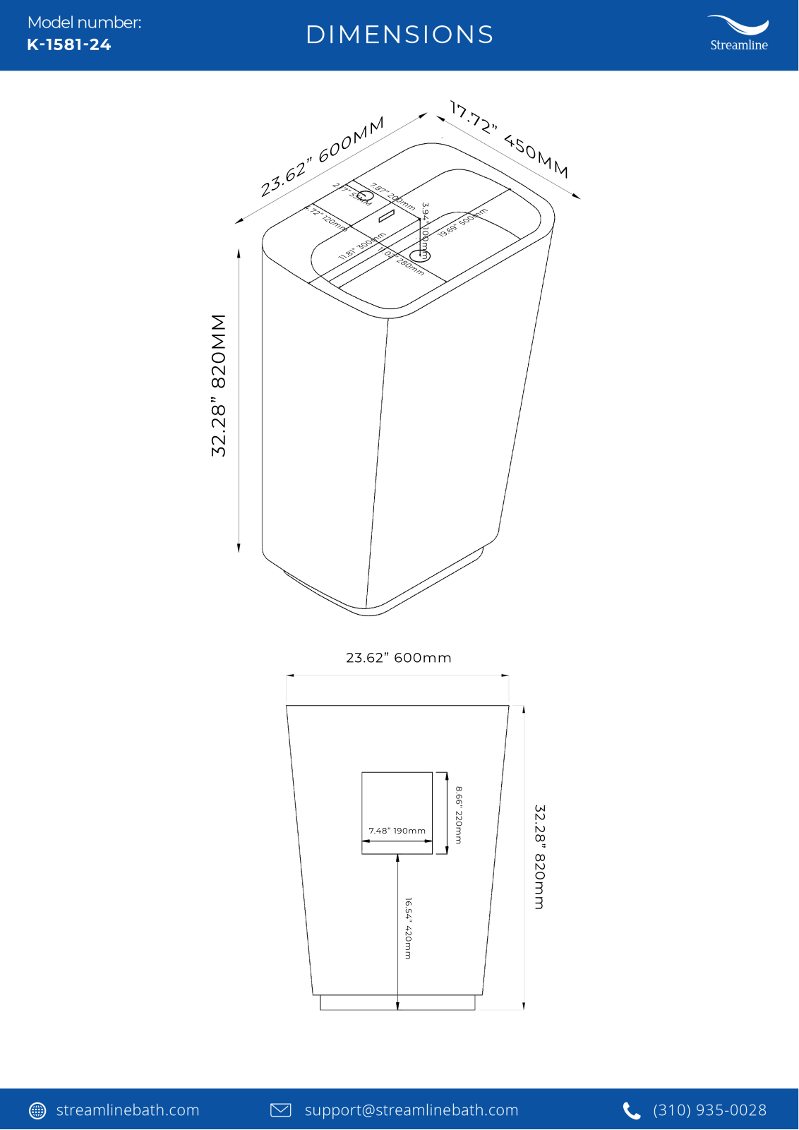 Streamline Bath SLBH7722 Specifications - ManualMachine.com