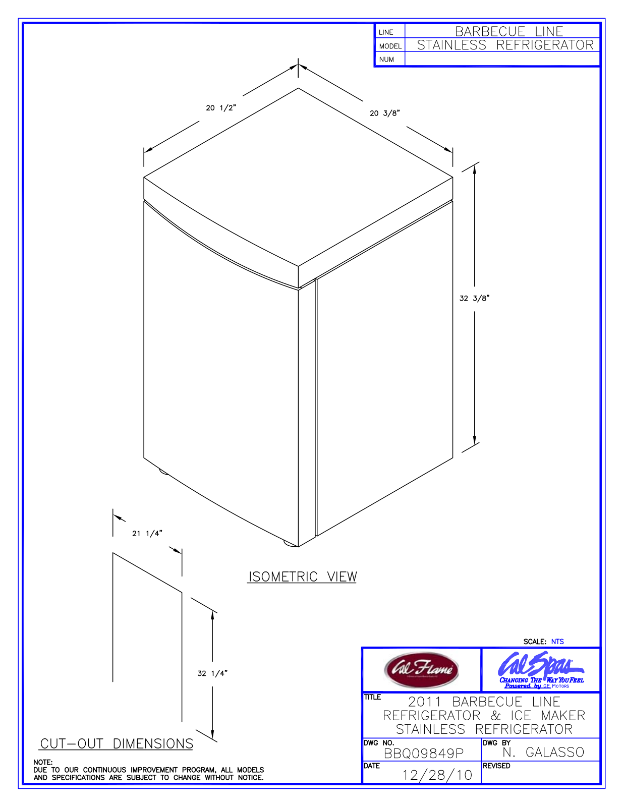 Cal Flame BBQ09849P Diagram