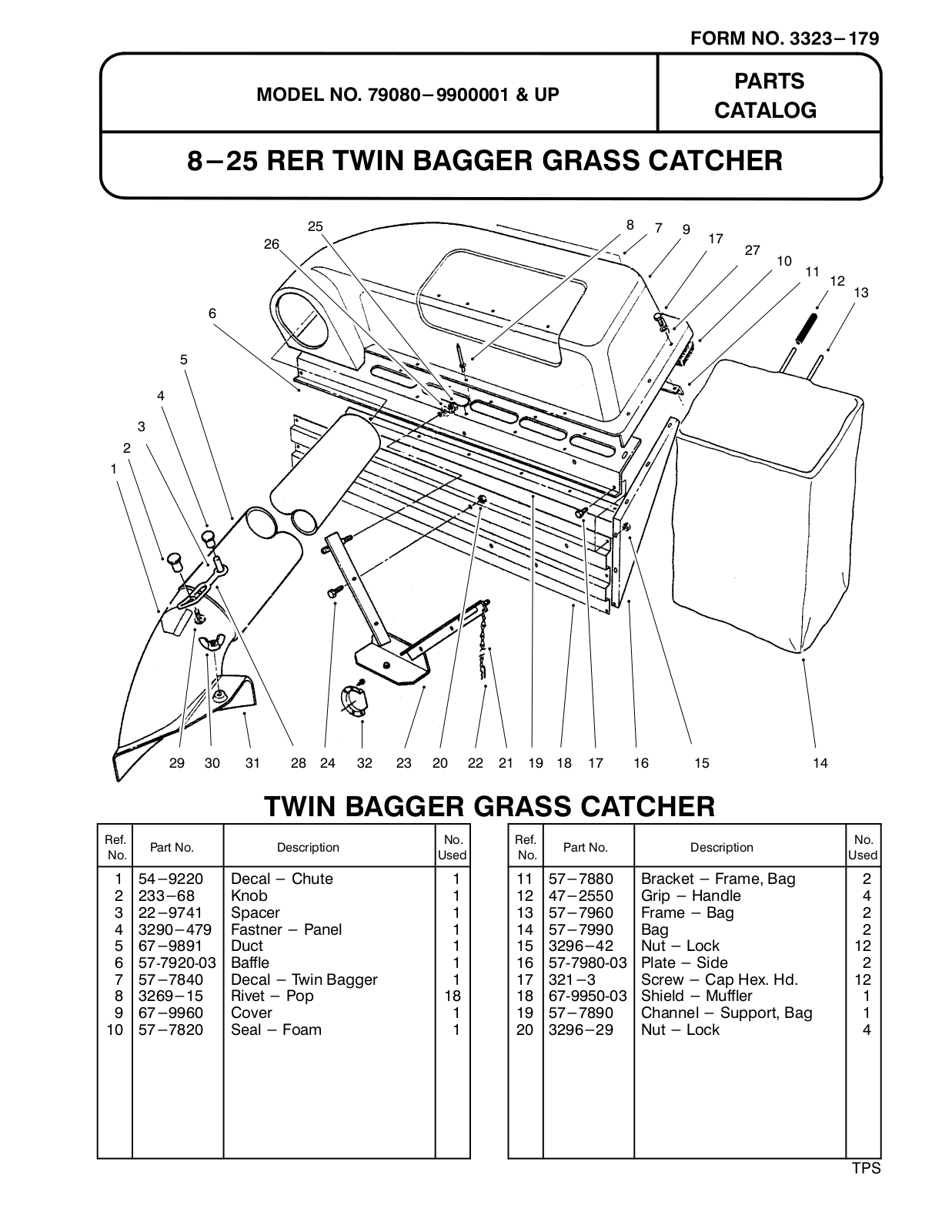 Toro 79080 Parts Catalogue